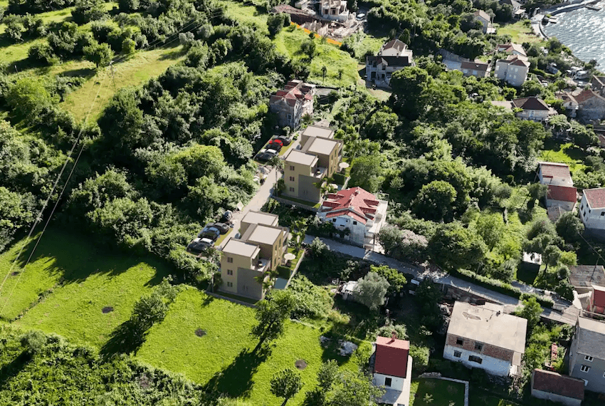 Beautiful apartments in a new development in Stoliv, Kotor Bay