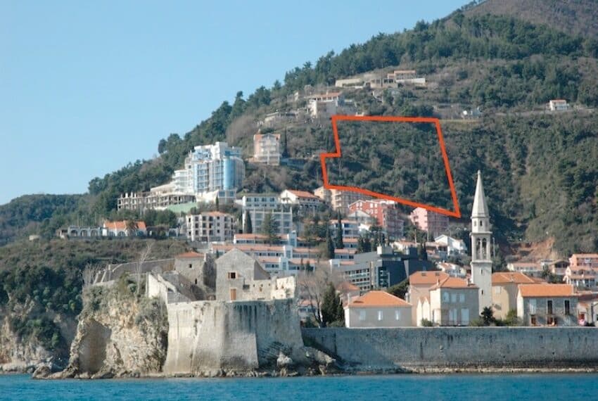 Development land with fantastic sea views, Budva