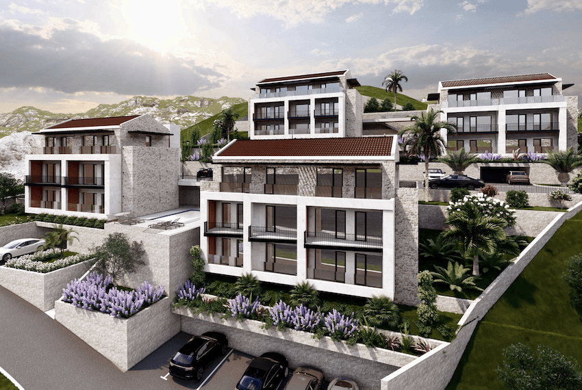 Fantastic Two-bedroom Penthouse in a New Residential Complex, Muo, Kotor Bay