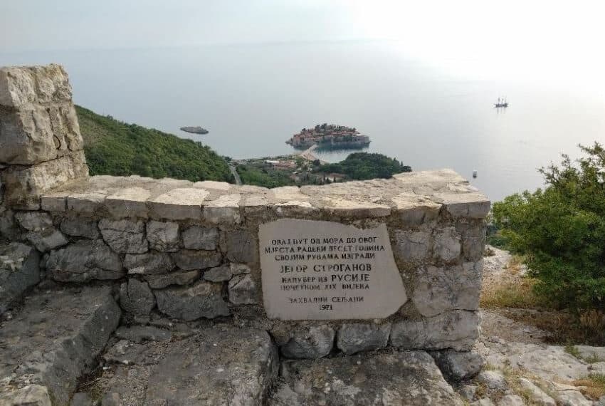 Great land plot for sale above Sveti Stefan