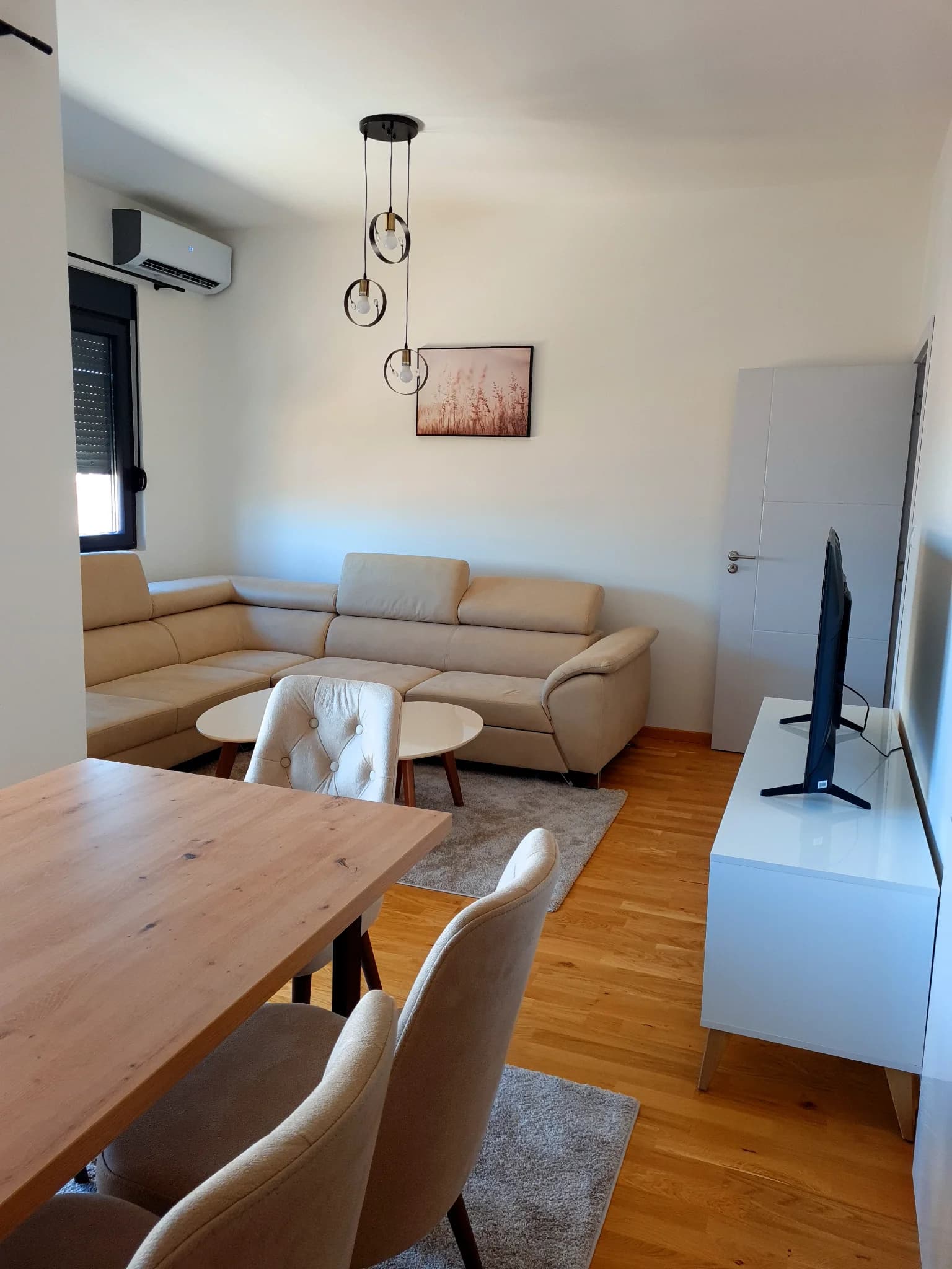 One-bedroom furnished apartment for rent, 50m2. Zabjelo, behind Multikom.