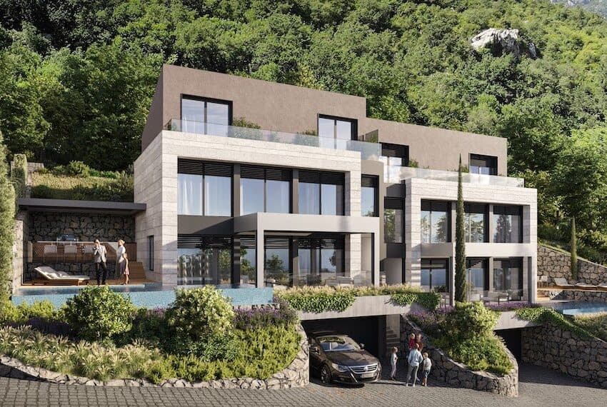 Luxury Villas under construction, Dobrota, Kotor