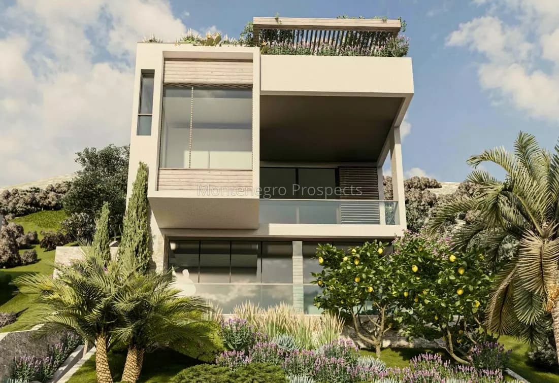 Moderni stanovi sa otvorenim pogledom na more i krovnim bazenom, Kumbor