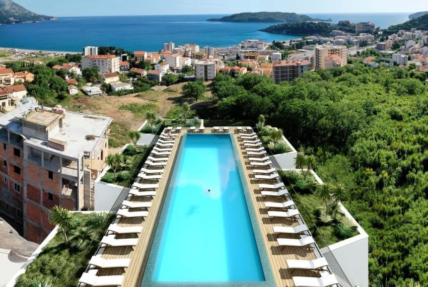 Newly built residential complex in Becici, Budva