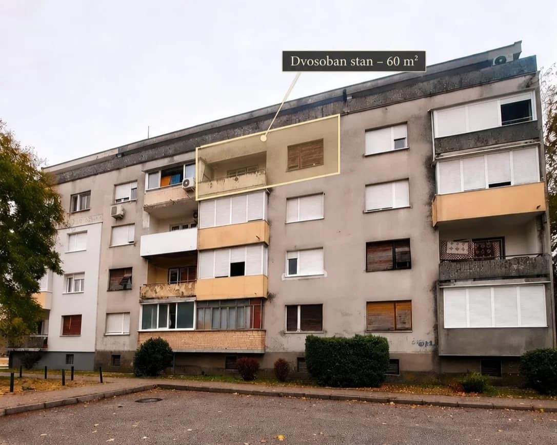 Prodaja – Dvosoban stan (60m2), Nikšić, Centar – 123.000€