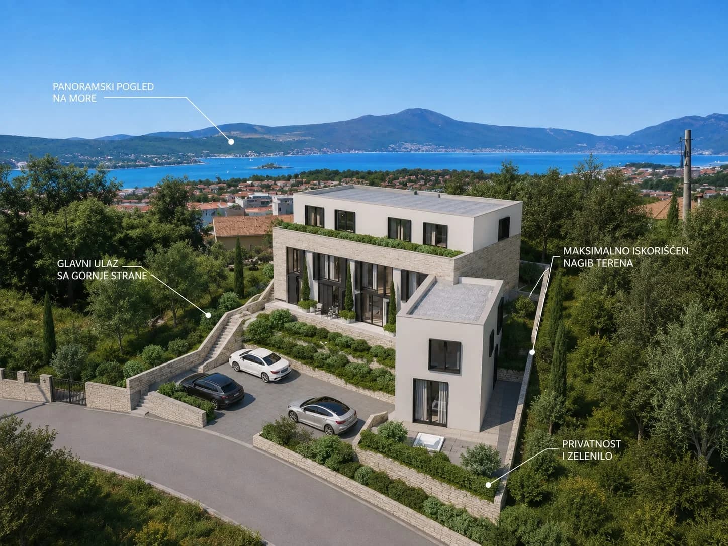 PRODAJA – Građevinsko zemljište (1.298m2), Kotor, Kavač – 220.000€