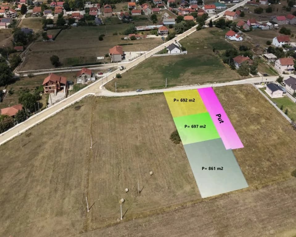PRODAJA – Urbanizovani plac (692m2), Nikšić, Kličevo - (34.600€)