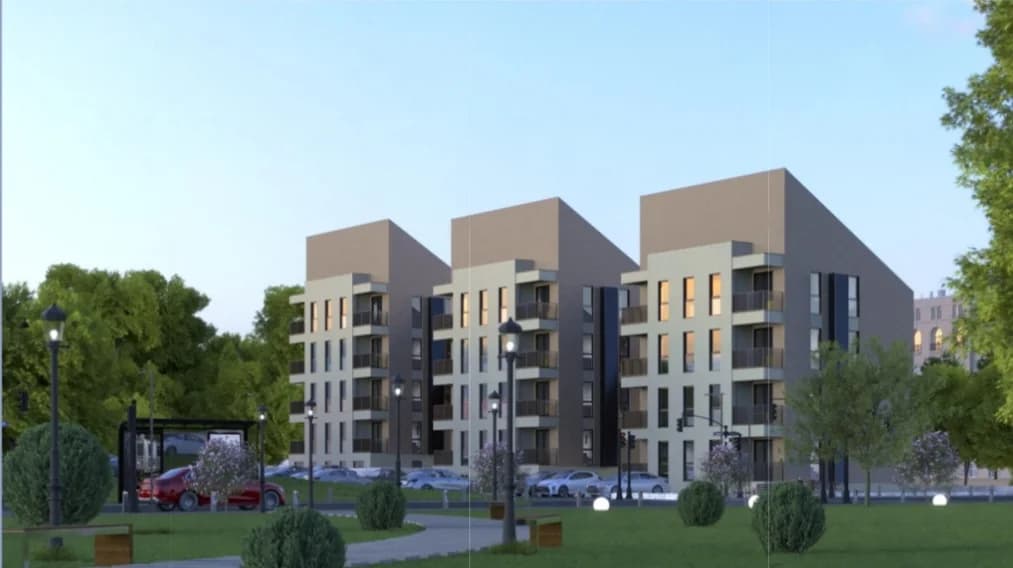 Продаётся двухкомнатная квартира площадью 55м² в строящемся доме в Забьело, Подгорица.+
