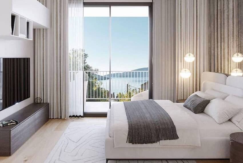 Two-bedroom apartment with a garden in a luxury residential complex under construction near PORTONOVI complex, Kumbor