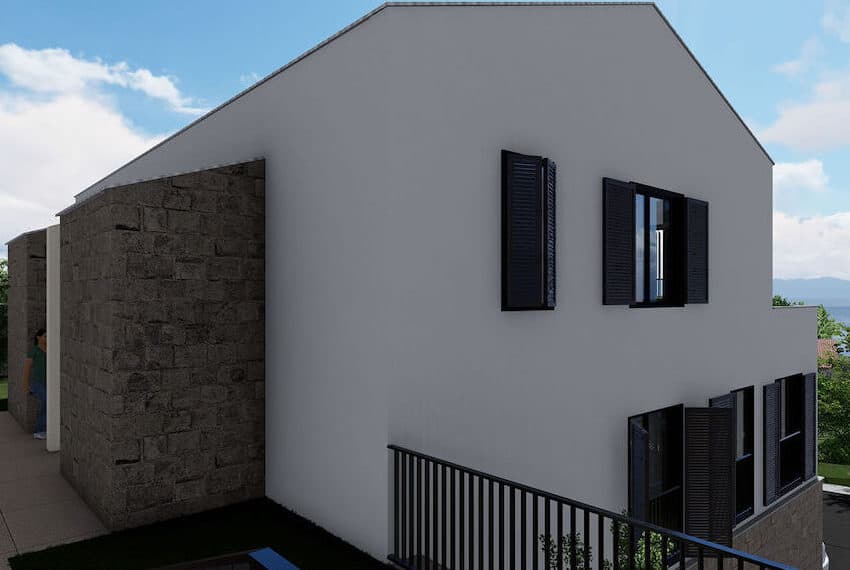 Two-bedroom apartments in new residential building, Bigova